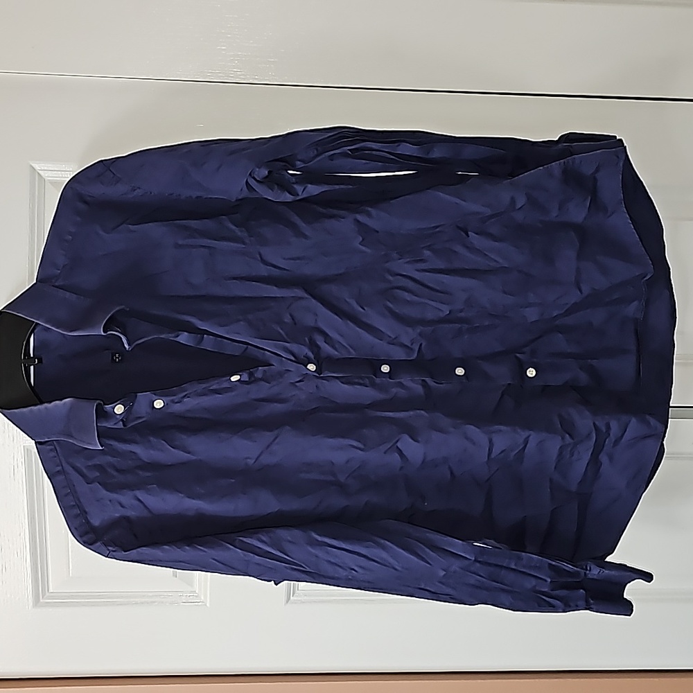Ben Sherman Blue Dress Shirt Long Sleeve 17/ 34-35/ XL